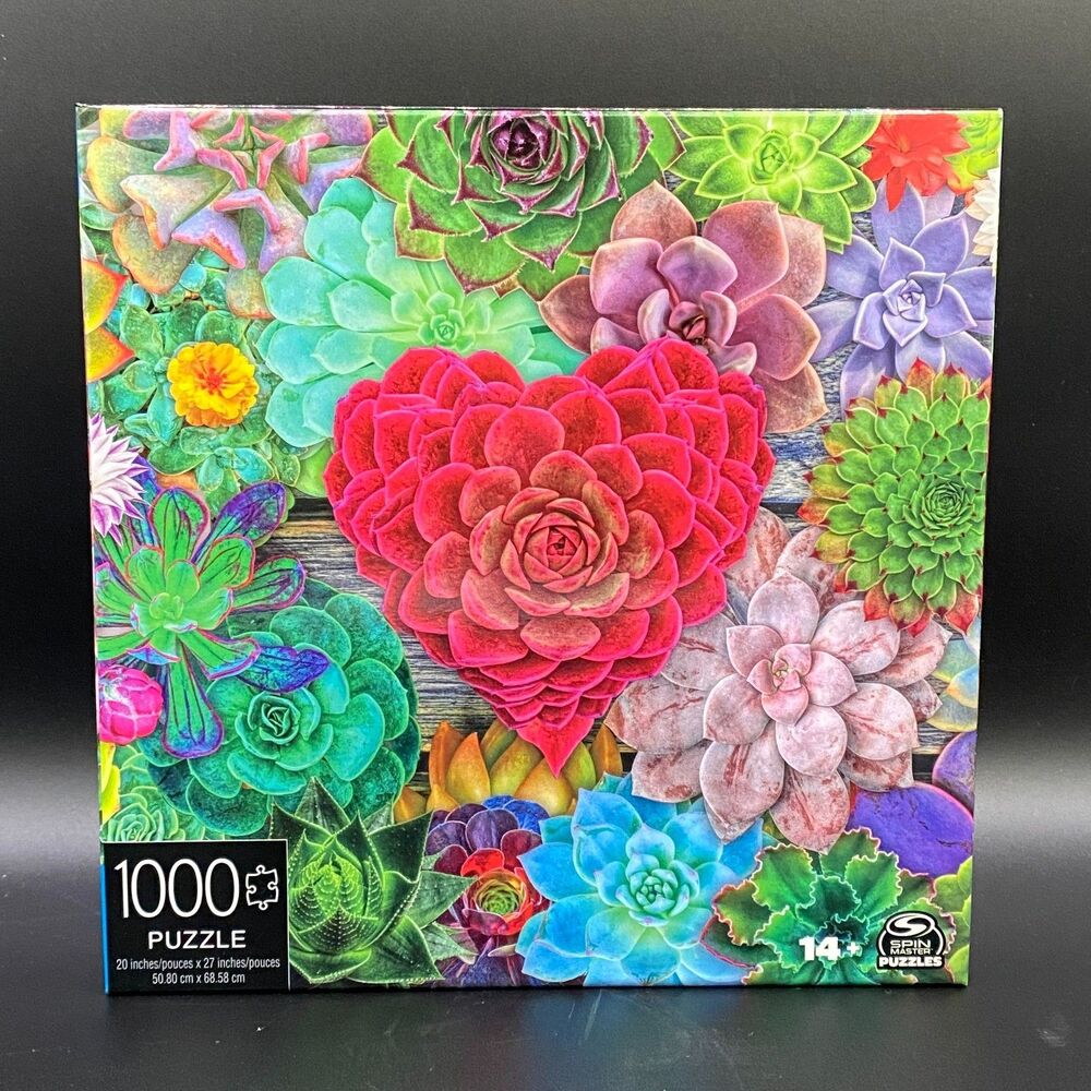 1000 Piece Puzzle “Succulent Love"